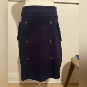ModCloth Navy Buttoned Skirt